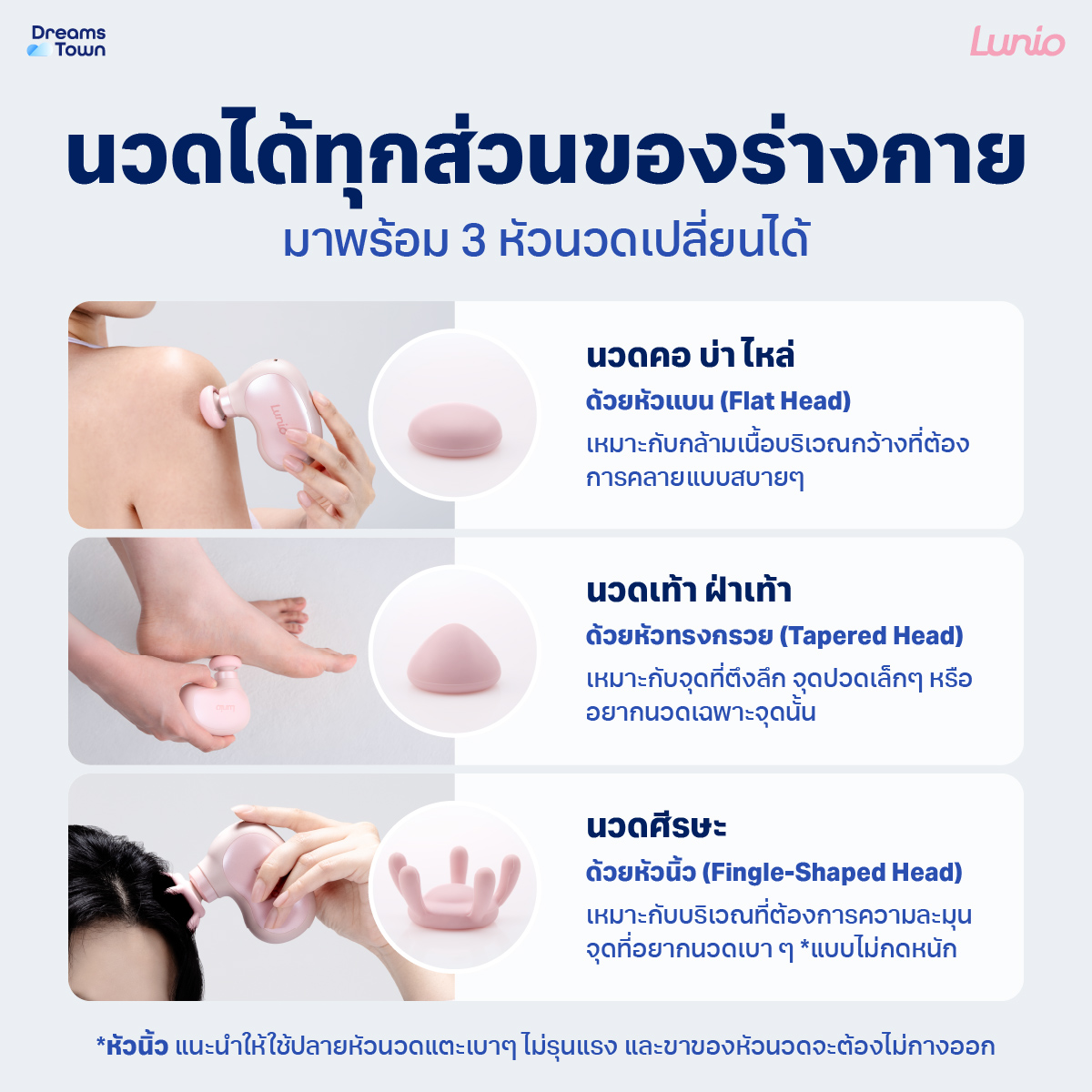เครื่องนวดกล้ามเนื้อพกพา LUNIO MINI MASSAGE GUN ปืนนวดไร้สายไซส์มินิ_3
